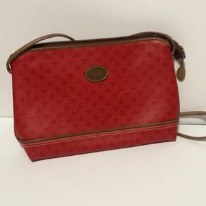 Liz Claiborne Fire Red Crossbody Vintage Purse